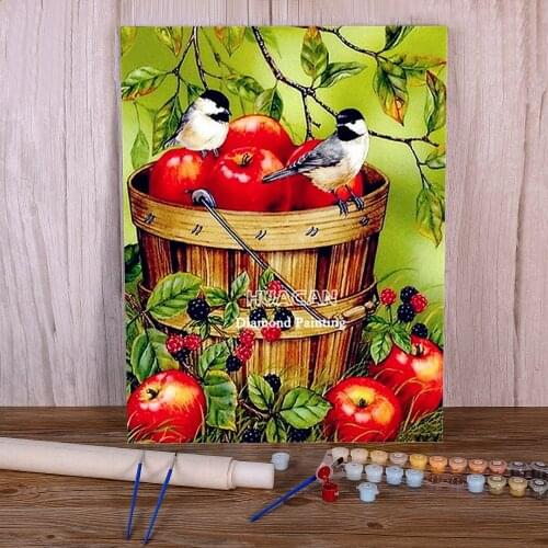 Bird Animal Paint By Numbers Package Acrylic Paints 50*70 Canvas Painting New Design Crafts Adults Handiwork Drawing