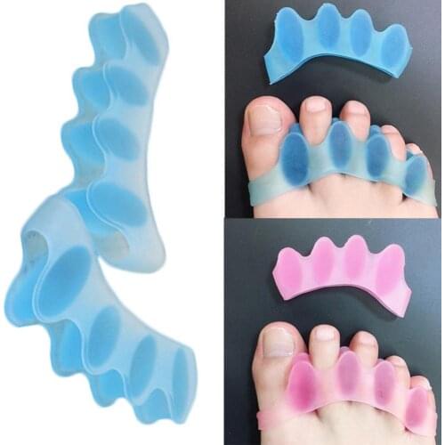 Silicone Toe Straightener Separator Bunion Relief Brace Corrector Foot Treatment