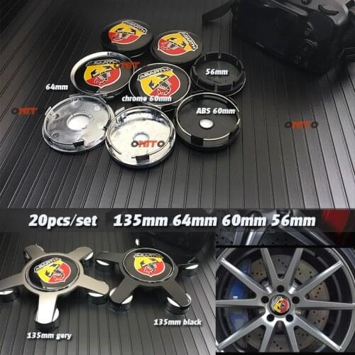 Car styling 20PCS 56MM 60mm 64mm Car Wheel hub caps Auto Wheel Caps decals for Logo Badge Emblem covers Auto accessories