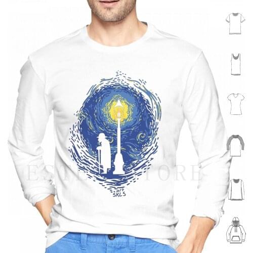 At The End Of Time Hoodies Chrono Trigger Starry Night Gaspar Lamppost Stars Night