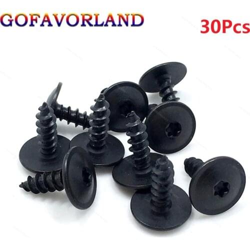 N90974701 30Pcs Fender Liner Bolt Retainer Screw Tapping Screw 5x16mm For Audi A1 A3 A4L A5 A6L A8 Q3 Q5 Q7 For VW
