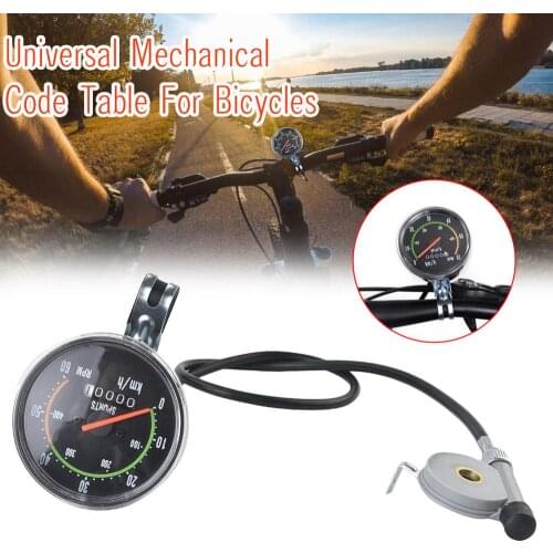 Waterproof Bicycle Bike Speedometer Analog Mechanical Odometer With Hardware fitted for general 26/28/29/27.5 inch bicycle