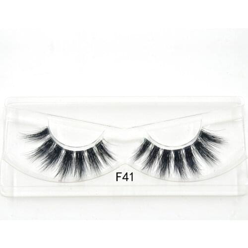 10style Mink Eyelashes Invisible Band Lashes Natural 3D Mink False Eyelash Full Strip Transparent band Eyelashes extension F41