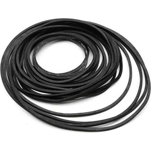 20Pcs 40-65/75-100/110-145mm Mix Cassette Tape Machine Square Belt Universal Repair Belt Square Cross-Section1.5mm