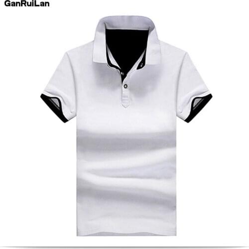 2021 New Mens clothing New Men Polo Shirt Men Business & Casual Solid male Polo Shirt Short Sleeve breathable Polo Shirt B0255