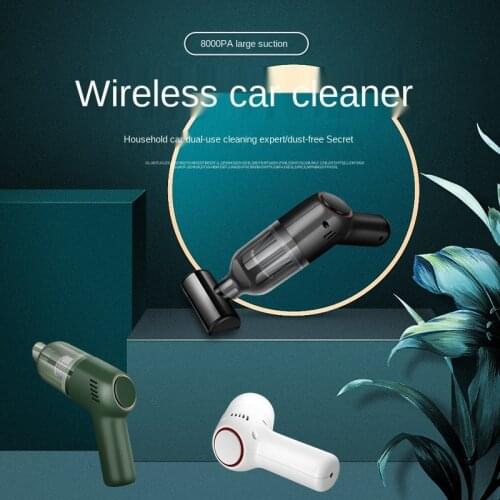 Car vacuum cleaner car wireless charging car domestic small cat hair pet high-power hand-held high suction