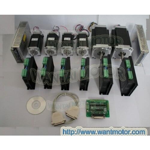 No Tax to USA, EU, High Quality)6 Axis CNC Foam Miller 425oz-in and 1600 oz-in Spindle Wantai stepper motors