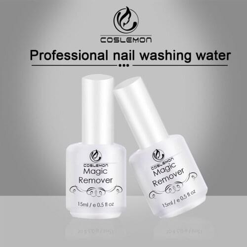 COSLEMON Nail Gel Polish Magic Remover Manicure Fast Clean Within 3 MINS UV Gel Nail Polish Varnishes Remove Base Top Coat 15ml