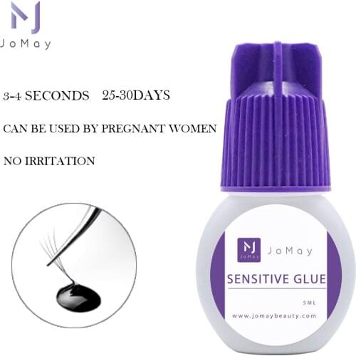 Individual Eyelash Glue Extension 3-4 Second Black Lashes Adhesive for False Eyelashes Extensions Sensitive Long Lasting
