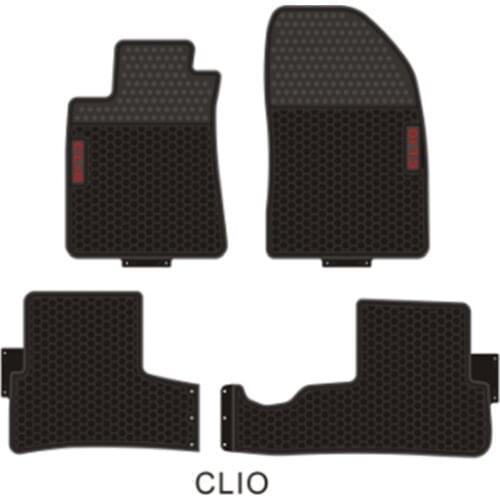Custom No Odor Trunk Carpets Waterproof Rubber Car Floor Mats for Renault CLIO LOGAN SYMBOL