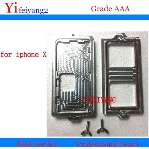 1SET A Quality Frame mould for iphone X 10 glass frame cold glue sticker holding mold Dedicated Screen frame