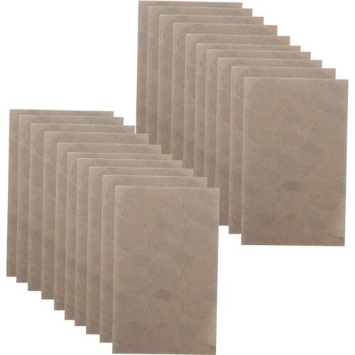 Adhesive Non-slip Grips for Quilt Templates Ruler Non-slip Adhesive Rings, Semi-transparent, 20 Sheets, 300 Pieces