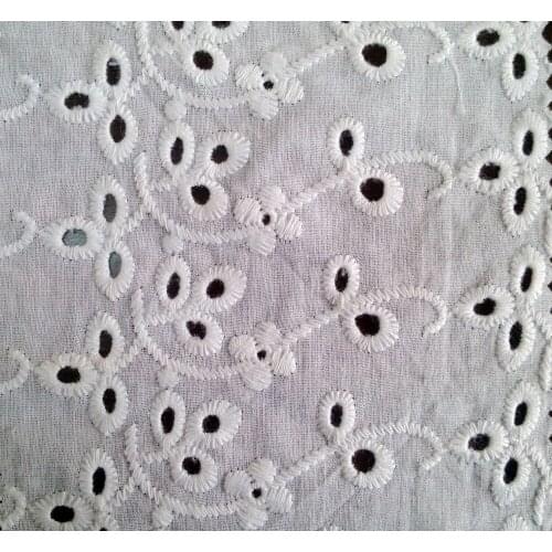100% Cotton Embroidered Lace Fabric,Wedding Dress Accessories,140cm Width,XERYbm3087