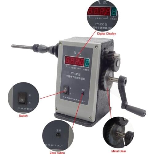 Popular Coil Winder High Quality Hand Coil Winding Machine New Manual Two Speed Winder