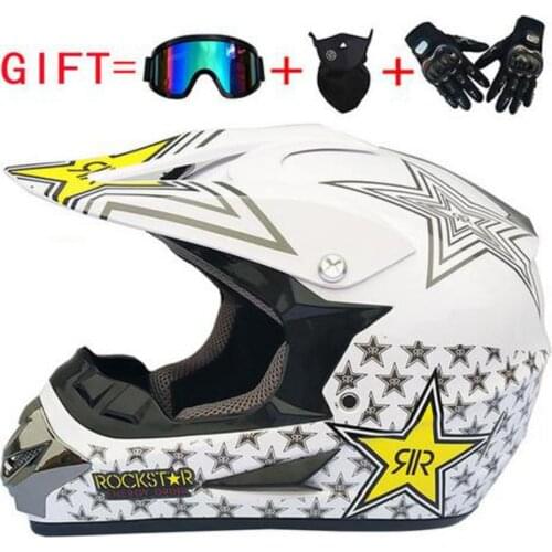 Profession Racing Motocross Cartoon Adult Children Motorcycle Helmet Gear for Unisex Kids Youth ATV Moto Casco Off-Road Helmet