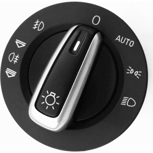 Car Interior Automatic Headlight Switch Control Fog Lamp Head Light Knob Button Switch For A6 C6 S6 A3 S3 Q7 RS6 4FD 941 531 A