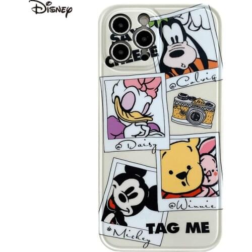 DISNEY 2021 Minnie Silicone Case for IPhone 11 Pro Xs Max iPhone SE 2020 6 6S 7 8 Plus Official Liquid Silicon 360 Full Cover