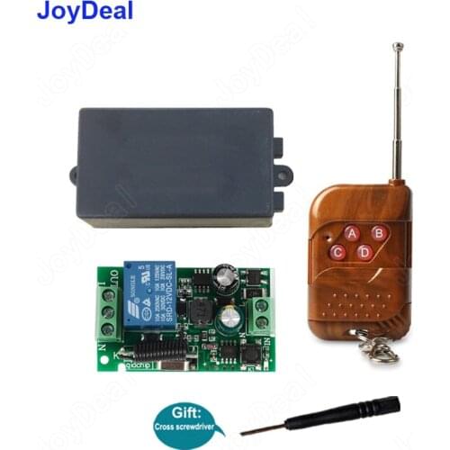 433 Mhz Universal Wireless Remote Control Switch AC 110V 220V 1CH Receiver Module Led Light Lamp Controls and RF Remote Console