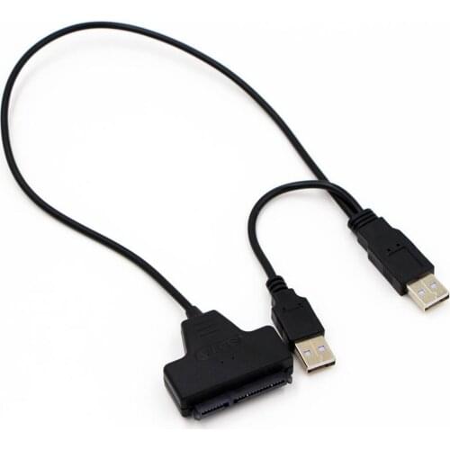 USB 2.0 SATA 7+15 Pin 22 to USB 2.0 Adapter Cable For 2.5 HDD Laptop Hard Disk Drive Support hot-swap,light weight, easy to carr