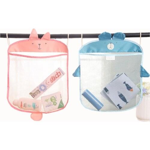 Hanging Kitchen Bathroom Storage Bags Knitted Net Mesh Bag Baby Bath Toys Stationery cosmetics dirty clothes sundries Storage