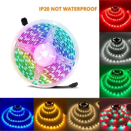 5m 2835 3528 Rgb Led Strip Waterproof Light DC 12V 300Leds Flexible Lighting String Home Decoration Lamp Ribbon Tape Desk Lamp