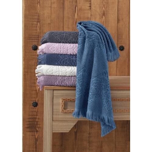 PREMIUM 100% cotton high weight perfect drying 6 pieces curved jacquard fringed bath towel body towel 70x140 size FREE SHİPPİNG