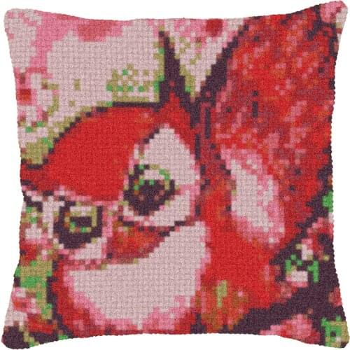 DIY Latch Hook Animal Owl Rug Kit 3D Segment Embroidery Pillow Wool Cross Stitch Carpet Set Crafts