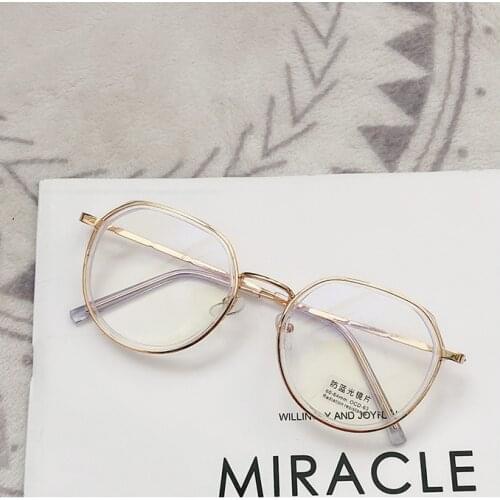 New Generation Women Anti Blue Ray Glasses Fashion Business Blue Light Protection Computer Eyeglasses Polygon Eyewear Frame