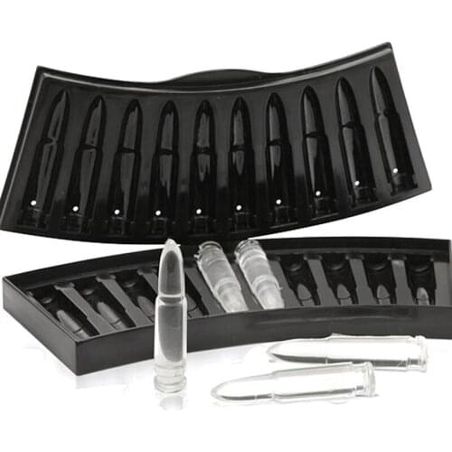 1Pcs Ice-tray Shot Bullet Shape Model Party Supplies Drink Bar Mould Frozen Maker (Random Color)