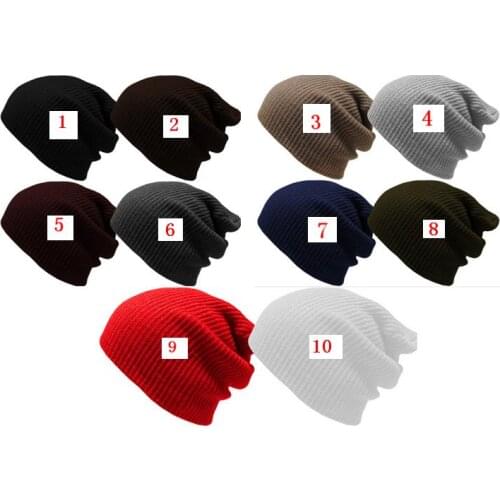 120pcs/lot 2015 new winter warm knitted solid striped beanie outdoor ski hat