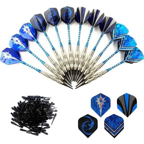 18g Nickel Safety Soft Darts 12PCS Complete Light Darts 120PCS Plastic Darts Head 4PCS Tail Indoor Entertainment Tools