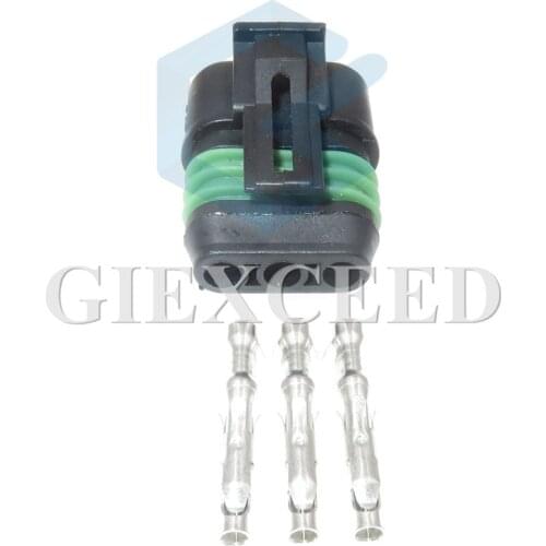 2 Sets 3 Pin Waterproof Electrical Sealed Wire Connector Socket For Car Auto Wiring Harness