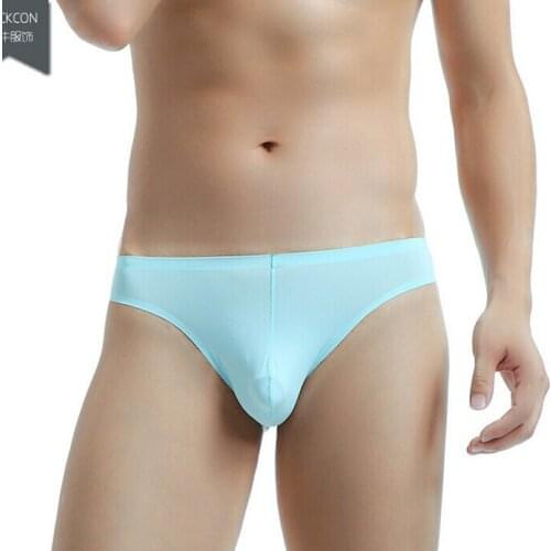 4pcs/lot New Cockcon seamless mens briefs underwear one piece summer low-waist briefs sexy fashion underwear 7 colors