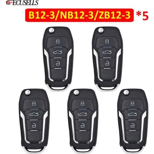 5Pcs/Lot KEYDIY B12-3 NB12-3 ZB12-3 Universal KD Remote Car Key For Ford Style for KD900 KD900+ URG200 KD-X2 Mini KD