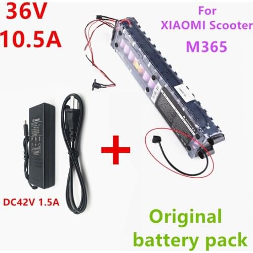 2021 Original 36V 10.5Ah Battery for Xiaomi M365 Special Battery Pack Electric Scooter AccessoriesRiding 40km BMS +charger