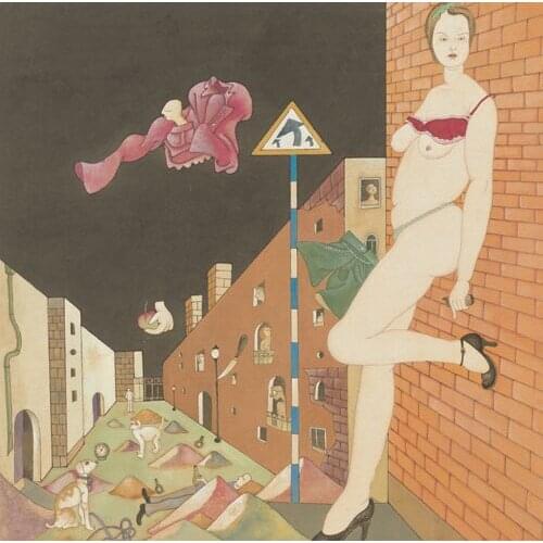 Free shipping abstract nude art women cartoon house oil painting canvas painting prints on canvas wall art decoration picture