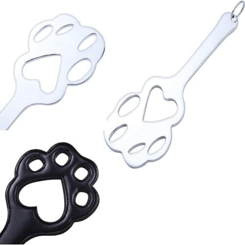 PU leather/Metal Submissive Slave Kinky Flirting Sexual Cat Paw BDSM Flog Spanking Whips Paddles Adult Game Sex Toys For Couples