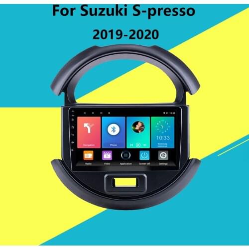 For Suzuki S-presso 2019 2020 Car Multimedia player GPS Autoradio 2 Din 9 Inch Bluetooth FM Radio support WIFI DVR OBD
