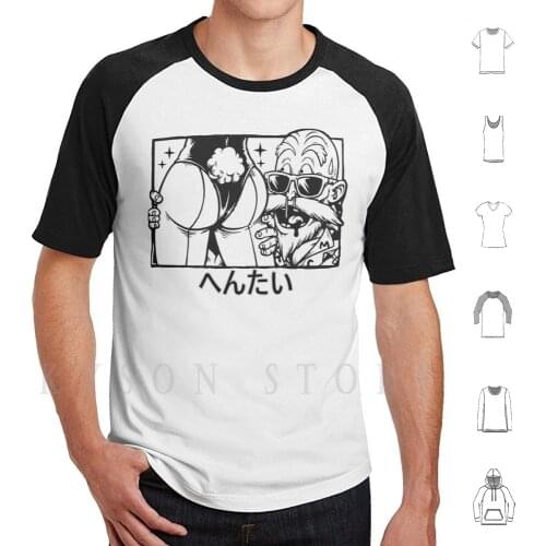 Hentai Pervert Master Roshi T Shirt Cotton Men Diy Print Z Master Roshi Bulma Hentai Pervert Gamer Geek Manga Anime
