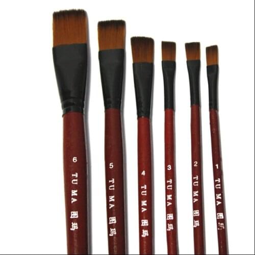 Model Painting Coloring Tool DIY Manual Model Material Art Hand Painting Paint Tool Brush Flat Mouth Brush Makeup Brush
