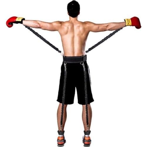 Body Waist&Abdomen Exercise Rings Ankle Straps Fitness Exercises Resistance Bands Ropes Waistband Ankle Straps Handles Set of 11