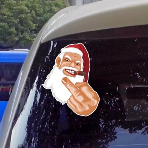 Creative Decal Funny Santa Waterproof Reflective Motorcycle Car Sticker