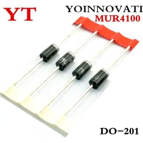 A lot=50PCS MUR4100 DO-201 Best quality