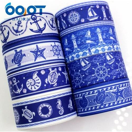 OOOT BAORJCT 1760912 22mm 10yard Cartoon Ribbons Thermal transfer Printed grosgrain Wedding Accessories DIY handmade material