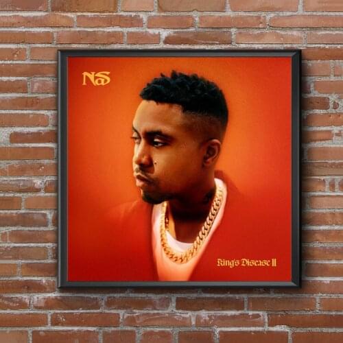 Nas King’s Disease II Music Album Cover Poster Music Singer Star Canvas Poster Wall Painting Home Decoration ( No Frame )