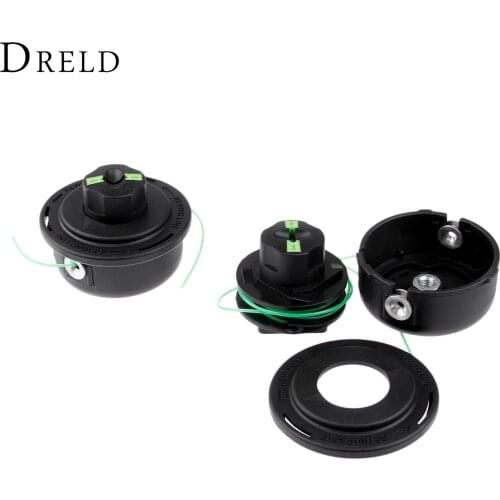 DRELD Electrical Nylon Grass Trimmer Head Adaptor M8*1.25 Double Trimmer Line Bump and Go For Garden Use Trimmer Head Tool Parts