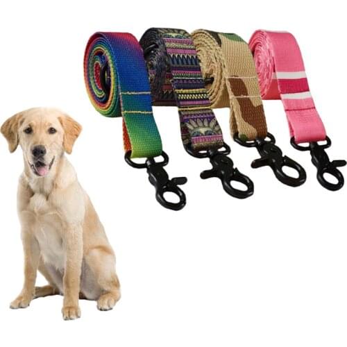 Pet Webbing Leash Ethnic Printed Plastic Buckle Dog Leash Suitable for Small and Medium-sized Cats and Dogs Collar Pet Supplies