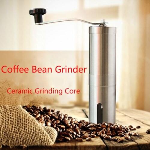 Manual Coffee Grinder 304 Stainless Coffee Maker ceramics Core Steel Hand Burr Mill Grinder Ceramic Corn Coffee Grinding Machine