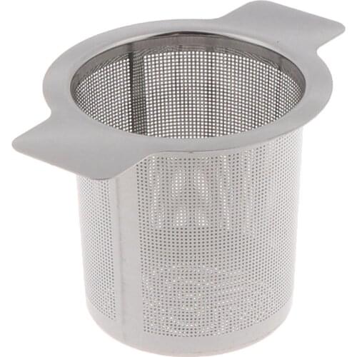 10cm*7.5cm 1Pc Stainless Steel Mesh Tea Infuser Metal Cup Strainer Loose Tea Leaf Filter Sieve