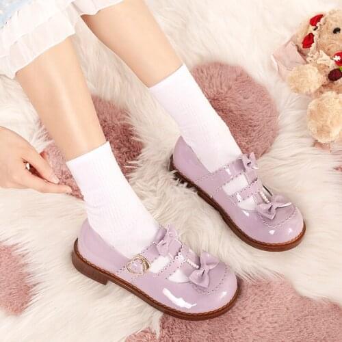 Spring Student Harajuku Jk Uniform Shoe Feminine College Sweet Girls Kawaii Tea Party Japanese Cute Anime Cosplay Lolita Shoes
